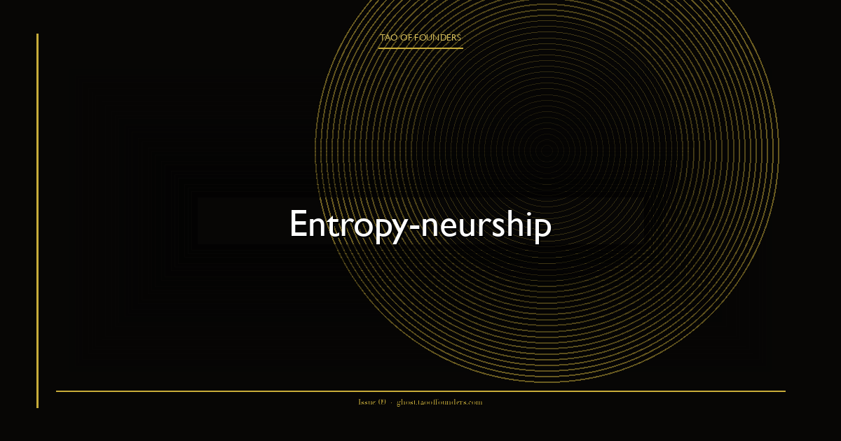 Entropy-neurship